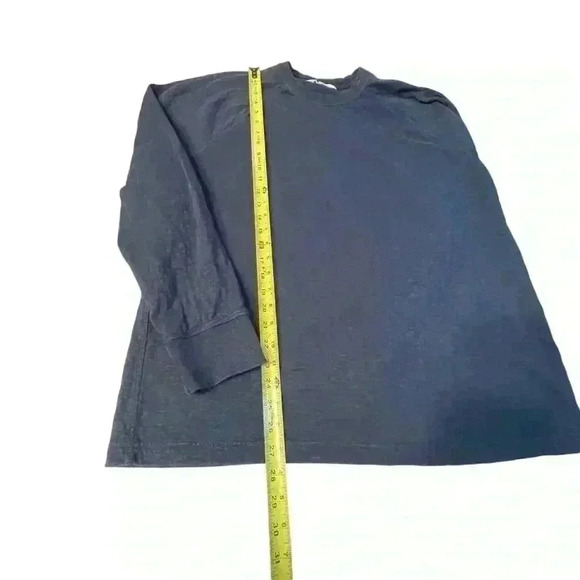 J Crew Mens Knit Goods Pullover Raglan Layering Shirt Top Cotton Blue Sz XL - Picture 5 of 7